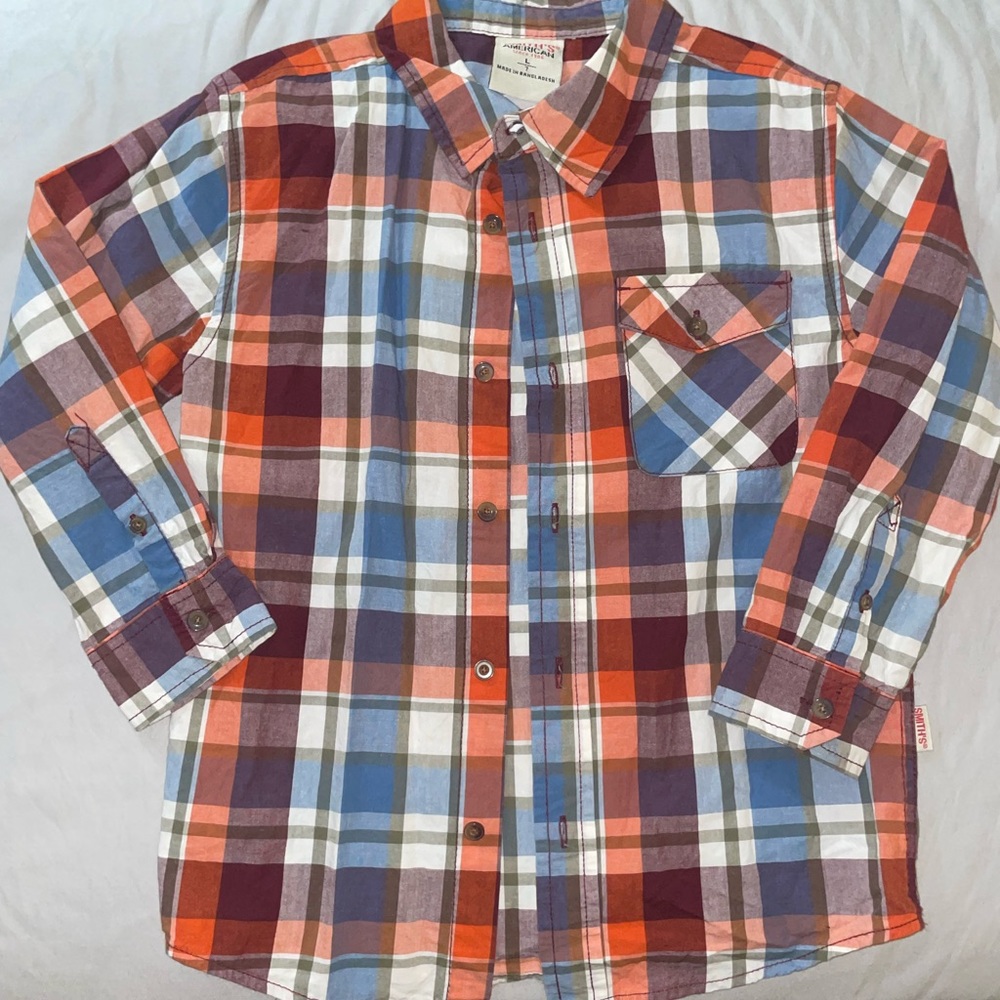 EUC Boys plaid shirt. Size 7